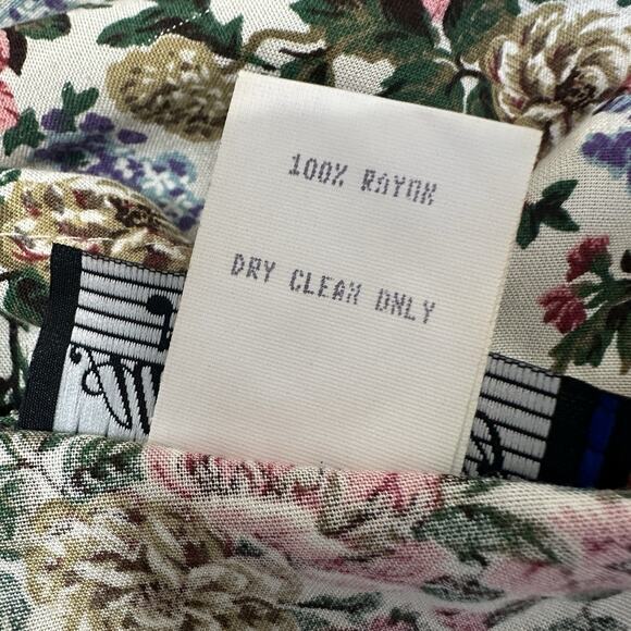 Vintage 90s Y2K All That Jazz Dress Midi Size 9/10 Floral Cottagecore Peasant - Picture 12 of 13